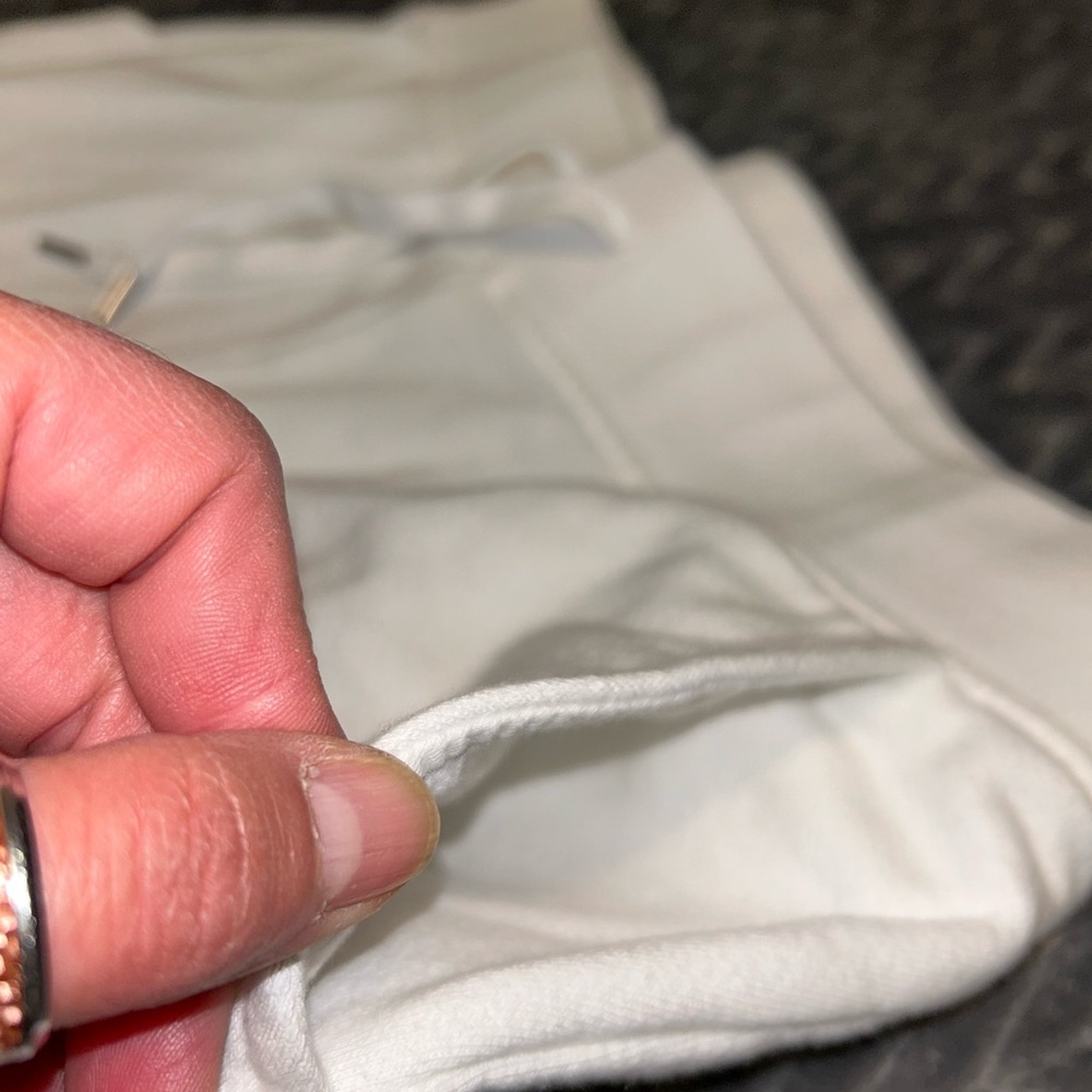 Talbots White Wide-Leg Drawstring Sweatpants - Picture 8 of 8